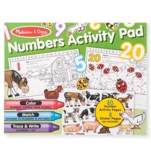 Melissa & Doug Numbers Coloring and Sticker Activity Pad